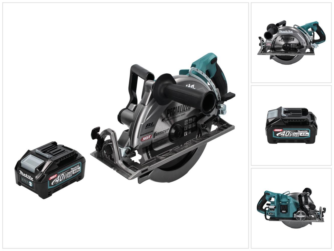 Makita RS 002 GM1 Akku Handkreissäge 40 V max. 260 mm Brushless + 1x Akku 4,0 Ah - ohne Ladegerät