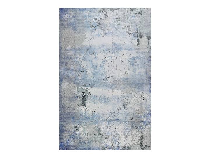 Tapis plat inspiration vintage tons de bleu 120x170
