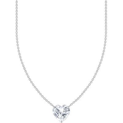 Kette mit Anhänger THOMAS SABO "großer Herz-Anhänger" Gr. 45, bunt (silberfarben, weiß), Halsketten, Damen, 45, Silber 925 (recycelt), mit Zirkonia (synth.)