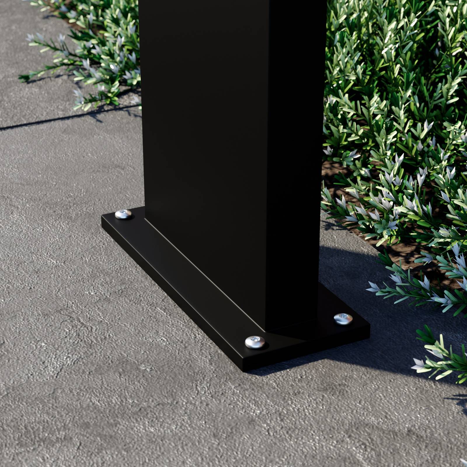 LED Pathway Light Advik Arcchio, Black, Aluminium, Modern, Outdoor lights