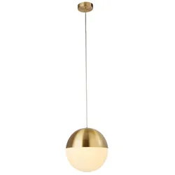 Pendelleuchte Hängelampe Deckenlampe Stahl Glas Messing Höhenverstellbar