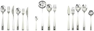 Mepra Energia Flatware Set (Configuration P) - 113 Pieces - Stainless Steel