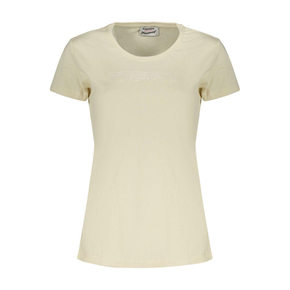 Freddy Beige Katoenen Dames T-shirt
