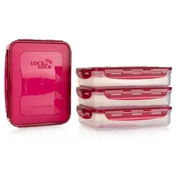 LocknLock 4 Frischhaltedosen stapelbar je 2,7L Volumen