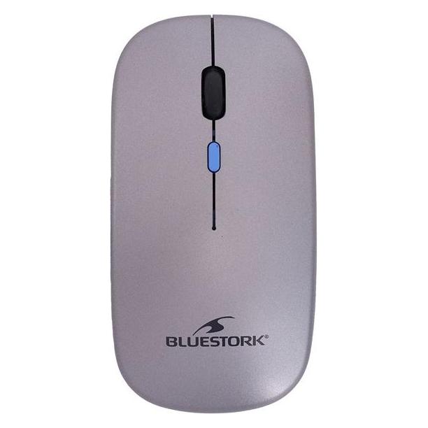Bluestork Drahtlose Maus - M-WL-OFF105 - Bluetooth 2,4 GHz - wiederaufladbar - 3200 DPI - Schwarz (Kabellos) (PERBLUM-WL-OFF105)
