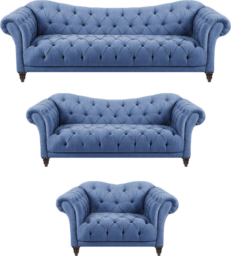 Modern Chesterfield Designer Sofagarnituur voor de woonkamer