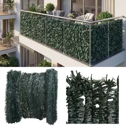 Balkonsichtschutz, Sichtschutz Windschutz Verkleidung für Balkon Terrasse Zaun ~ 300x150cm Tanne dunkel