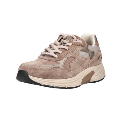 Sneaker GABOR "Gabor Sneaker Veloursleder", Damen, Gr. 37,5, shell, Veloursleder, Schuhe Sneaker