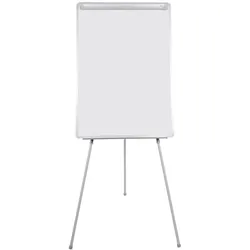 Bi-Office umweltfreundliches Dreibein Flipchart Earth, magnethaftend, stufenlos höhenverstellbar dank Teleskopbeine, 70 x 100 cm