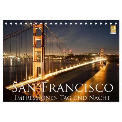 San Francisco Impressionen Tag und Nacht (Tischkalender 2027 DIN A5 quer), CALVENDO Monatskalender