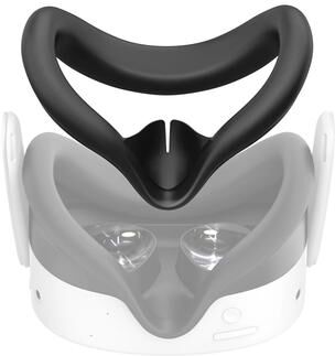Uplift Essentials Comfort Fit Silicone Face Cover For Meta Quest 3S black