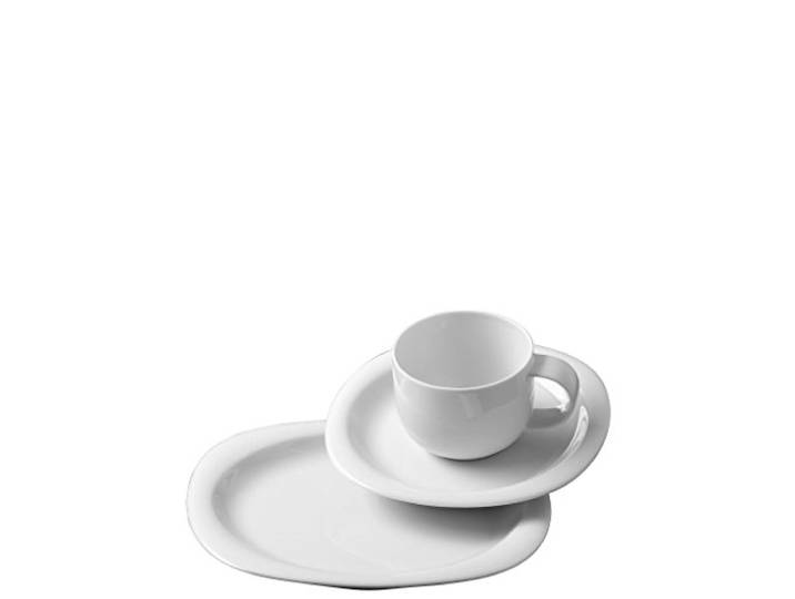 Rosenthal Suomi Weiss – 18 teilig für 6 Personen, Tafelset aus Porzellan, Modernes Kaffeegeschirr Weiß