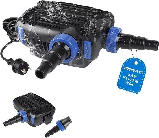 Exleco Waterpomp voor Vijver en Tuin - 6000 L/U - Zwart