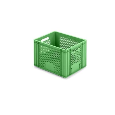 PROREGAL Eurobehälter Obst- und Gemüsekasten | HxBxT 27,2x30x40cm | 26 Liter | Grün | Obst-Gemüsekiste, Obstkorb, Transportbox