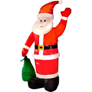 Monzana Weihnachtsfigur 105252, XL-Weihnachtsmann, aufblasbar, integrierte Pumpe, beleuchtet, 180cm