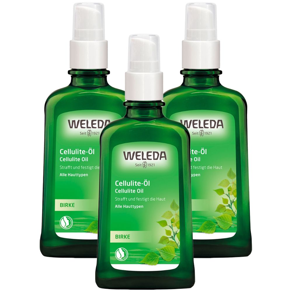 Weleda Cellulite-Öl, Birke 3x100 ml Öl