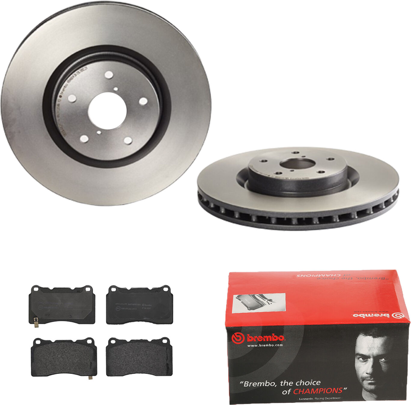 Brembo Bremsensatz, Scheibenbremse Bremsensatz-Vorderachse Coated Disc Line / Standard Ijdtidgy78 Vorderachse Innenbelüftet 326mm 30mm Für Subaru Mits
