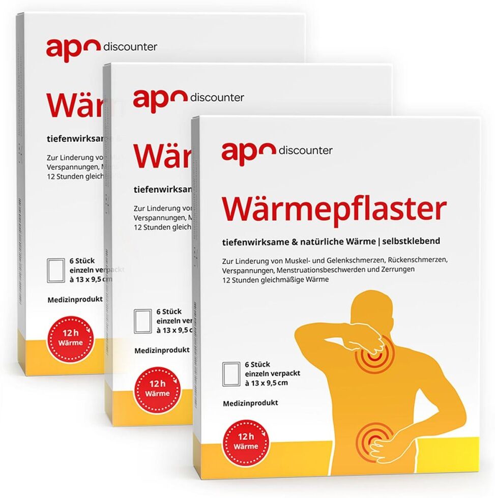 Wärmepflaster 9,5 x 13 cm von apodiscounter