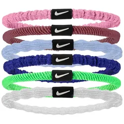6er Pack NIKE Flex Haargummis Damen 664 - pink rise/pink smoke/white