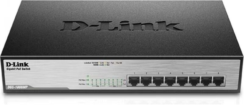 D-Link Dgs-1008mp Switch 8 Puertos Rj-45 Gigabit Poe+ Talla Única Unisex