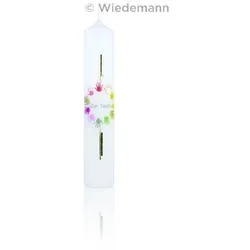 Wiedemann Kerzen Taufkerze verziert 265 x 50 mm, mit individueller Namensverzierung