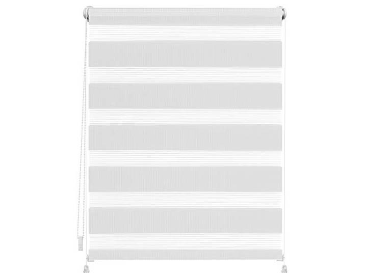 Lichtblick Doppelrollo Blickdicht ohne Bohren Weiß 80 cm x 200 cm (B x L) Duo Rollo, Rollos für Fenster ohne Bohren, Doppelrollo ohne Bohren mit Verspannung, Trendfarben, stufenlos verstellbar