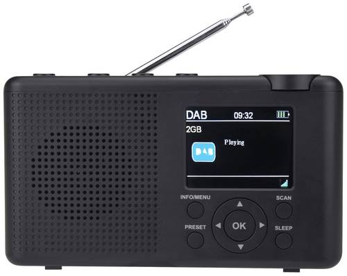 Reflexion TRA23DAB/GR Tischradio DAB+, DAB, UKW DAB+, UKW wiederaufladbar Anthrazit, Grau