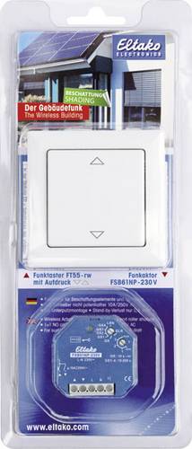 BPB55 Blisterpack Beschattung Eltako Funk Starterkit Rollladen-Steuerung Aufbau, Unterputz Schaltleistung (max.) 1000 W