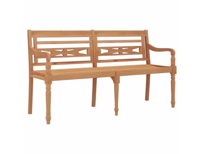 SOLOM@Banquette de jardin - banc moderne Pour jardin Batavia 150cm Bois massif de teck Sep35595