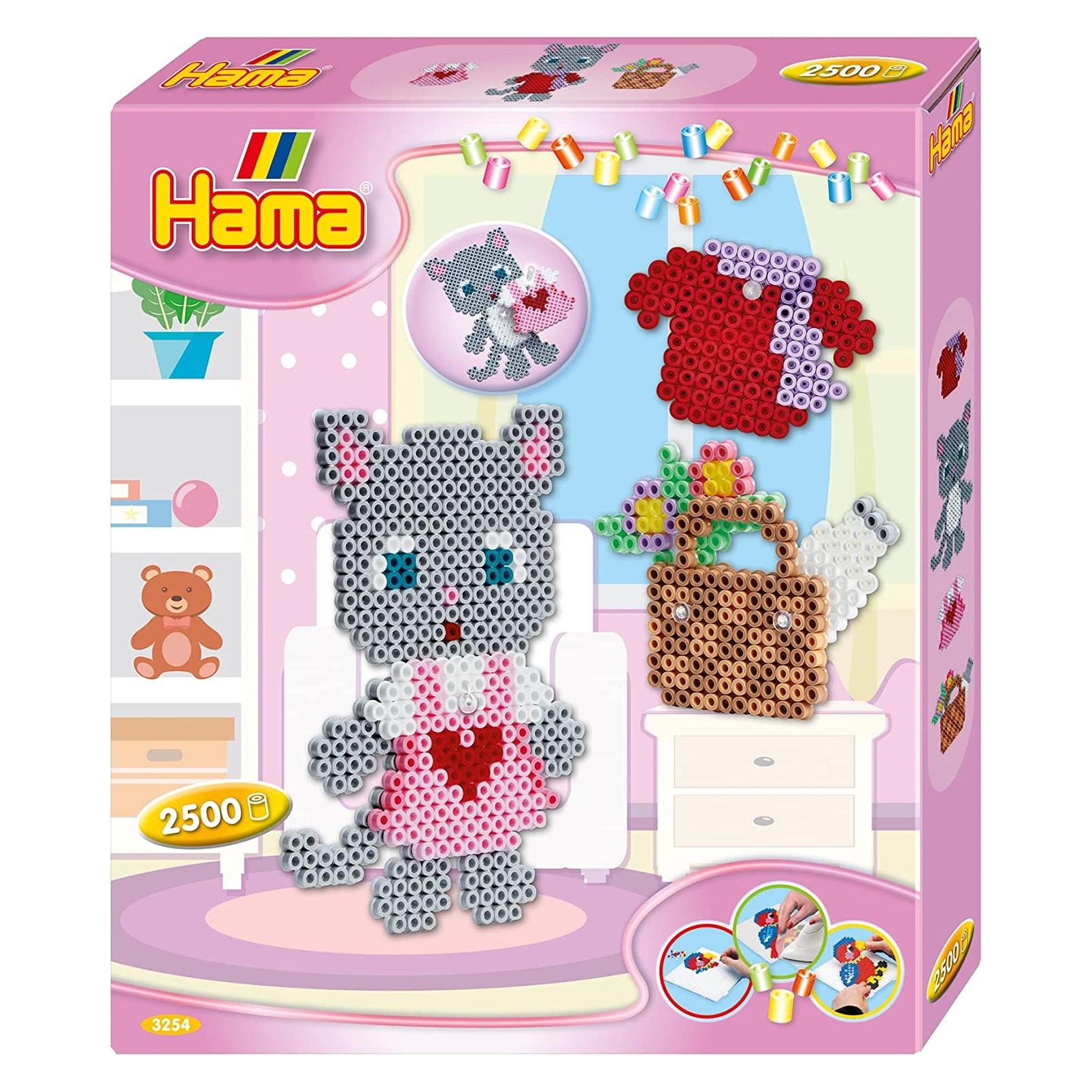 Hama Bügelperlen midi ""Anziehkatze"", Geschenkpackung Durchmesser Bügelperle midi: 5,0 mm (00003254)
