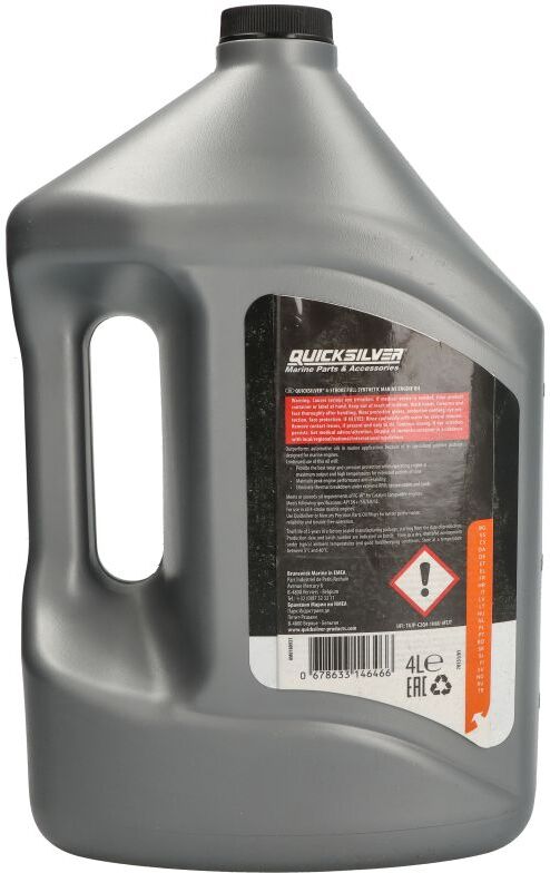 Quicksilver Olio motore 8M0180931 4T Marine 5W30 Full Synthetic 4L