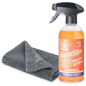 Shinykings Lackreiniger Car, Wash & Shine, für alle Fahrzeugoberflächen, Spray 500ml