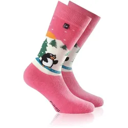 Rohner, Unisex, Sportsocken, Pinguin (35 - 38), Pink