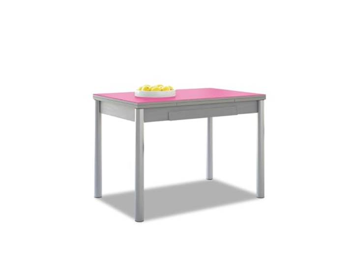 ASTIMESA Alas Cristal Küchentisch, Metall, Fuchsia, 90 x 50 cm