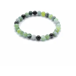 Gemstone Manifestation Bracelet - Olive Jade - Healing