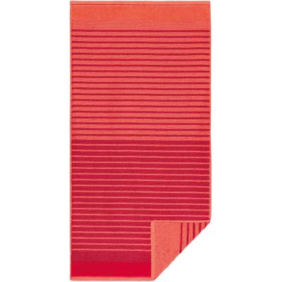 Handtücher EGERIA "Maris", rot, B:50cm L:100cm, Walkfrottee, Obermaterial: 100% Baumwolle, Handtücher, Double Face mit Streifen, reine Baumwolle