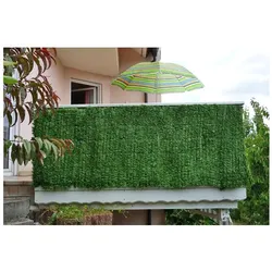 Balkonsichtschutz, Sichtschutz Windschutz Verkleidung für Balkon Terrasse Zaun ~ 300x100cm Tanne hell