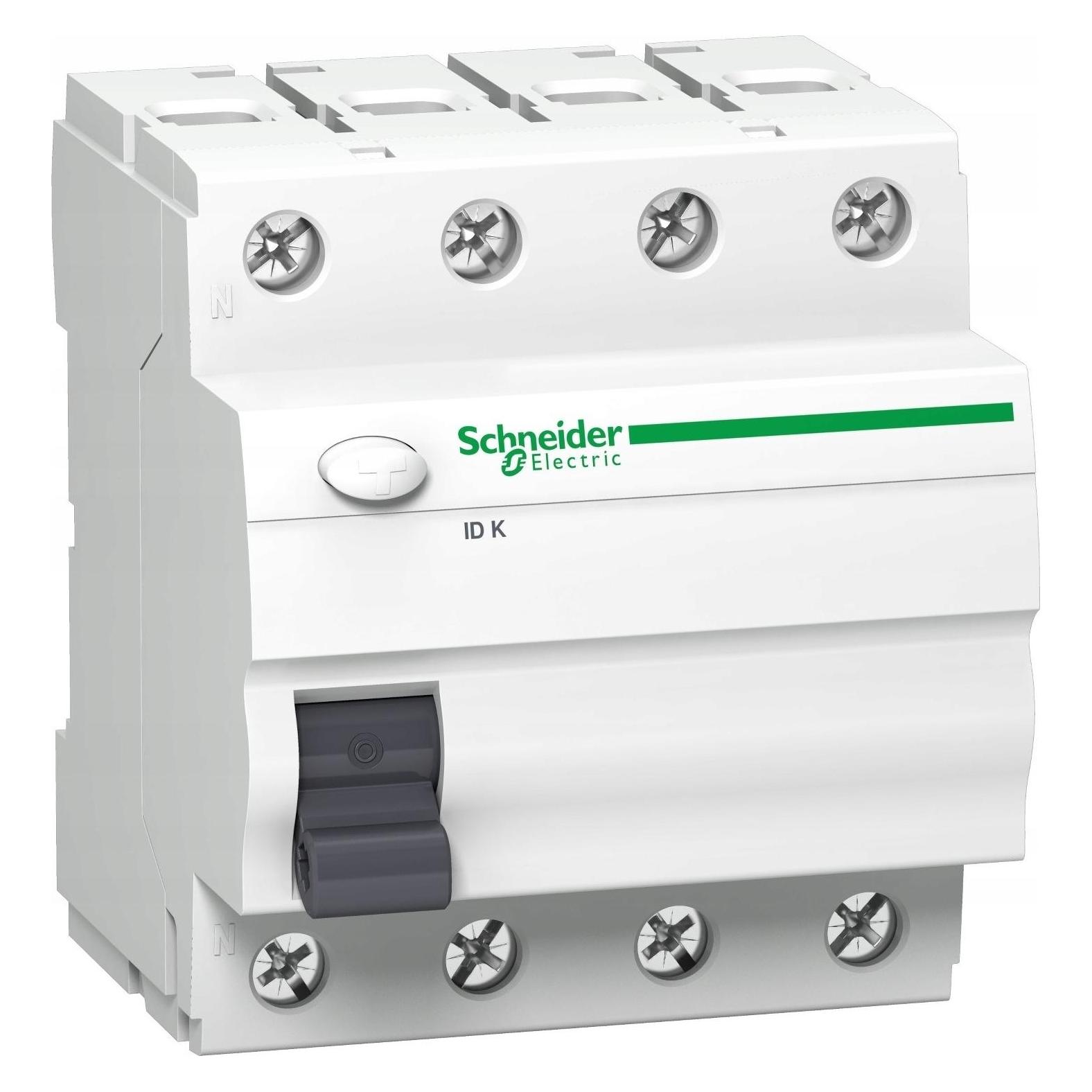Schneider Electric Acti 9 iID-RCCB-4P-63A-30mA-Typ AC A9Z11463 (A9Z11463)