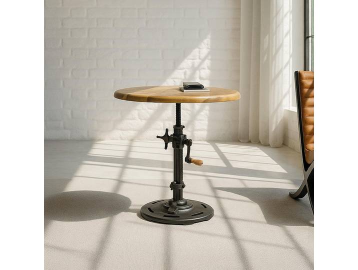 Petite table industrielle réhaussable
