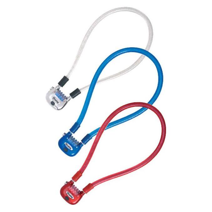Master Lock Kabelschloss Pendler, blau, FA003550801 (60 cm) (25127125)