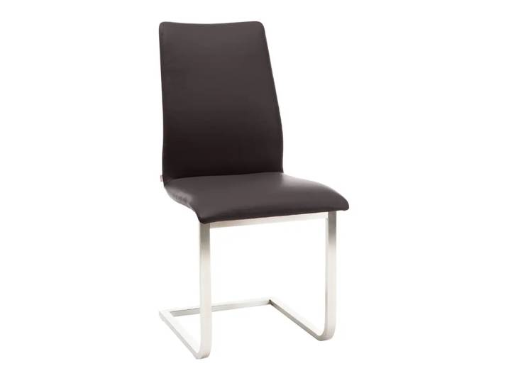 Freischwinger Leni, Willisau, idea, mocca, Leder