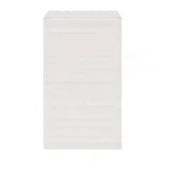 Papier Flachbeutel weiß 11 x 17 cm
