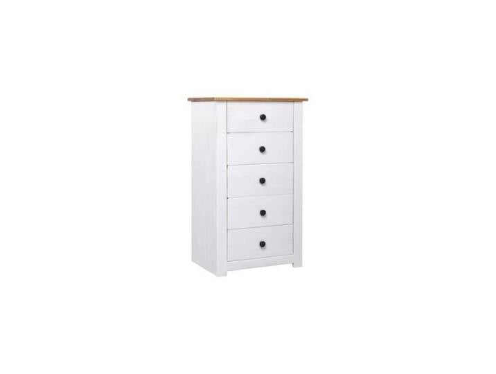 Buffet Bas - Panama - 46x40x89 cm - Blanc - 2 Portes - Style Contemporain
