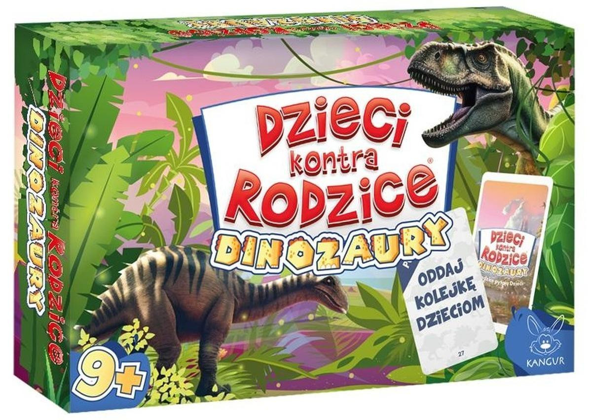 Kangur Spel voor kinderen: Kinderen tegen ouders met dinosaurussen thema