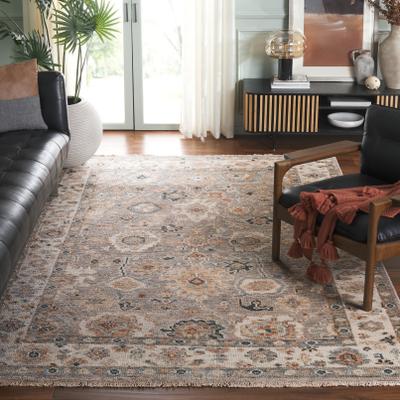 SAFAVIEH Hand-Knotted Samarkand Tawni Traditional Wool Rug