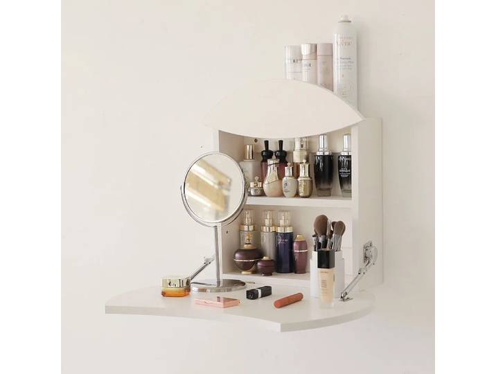 Table de maquillage murale pliante, coiffeuse murale, bureau suspendu, table pliante murale