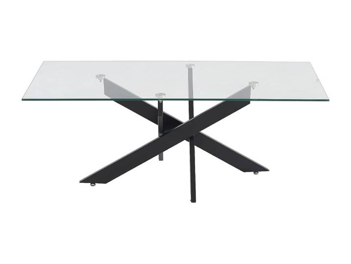 Table basse verre trempé transparent