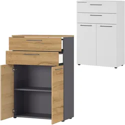 Bümö, Aktenschrank, Andratx Büroschrank (80 x 40 x 120 cm)