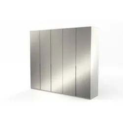 Musterring Kleiderschrank San Diego 250 x 216 cm Glas Kieselgrau