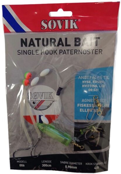 Søvik Natural Bait 006 Single Hook Paternoster